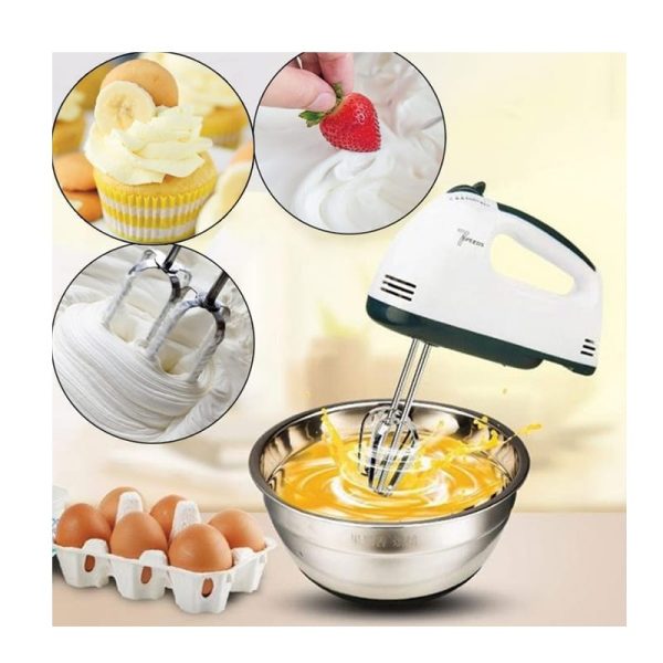 Dh-133 Scarlett Multifunctional 7 Speed Mini Mixer Electric Food Blender Scarlett Handheld Mixer Egg Beater Automatic Cream Food Cake Baking Dough Mixer