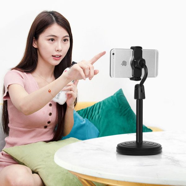 Multifunction Mobile Tripod Stand Mini Tripod Stand Mobile Holder Adjustable Height & Angle Phone Holder