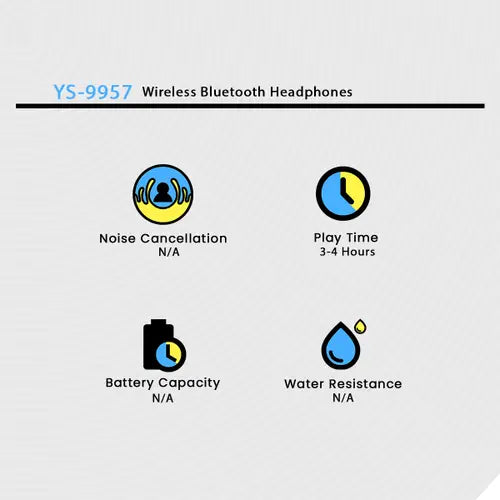 Ys-9957 Wireless Bluetooth Headphones